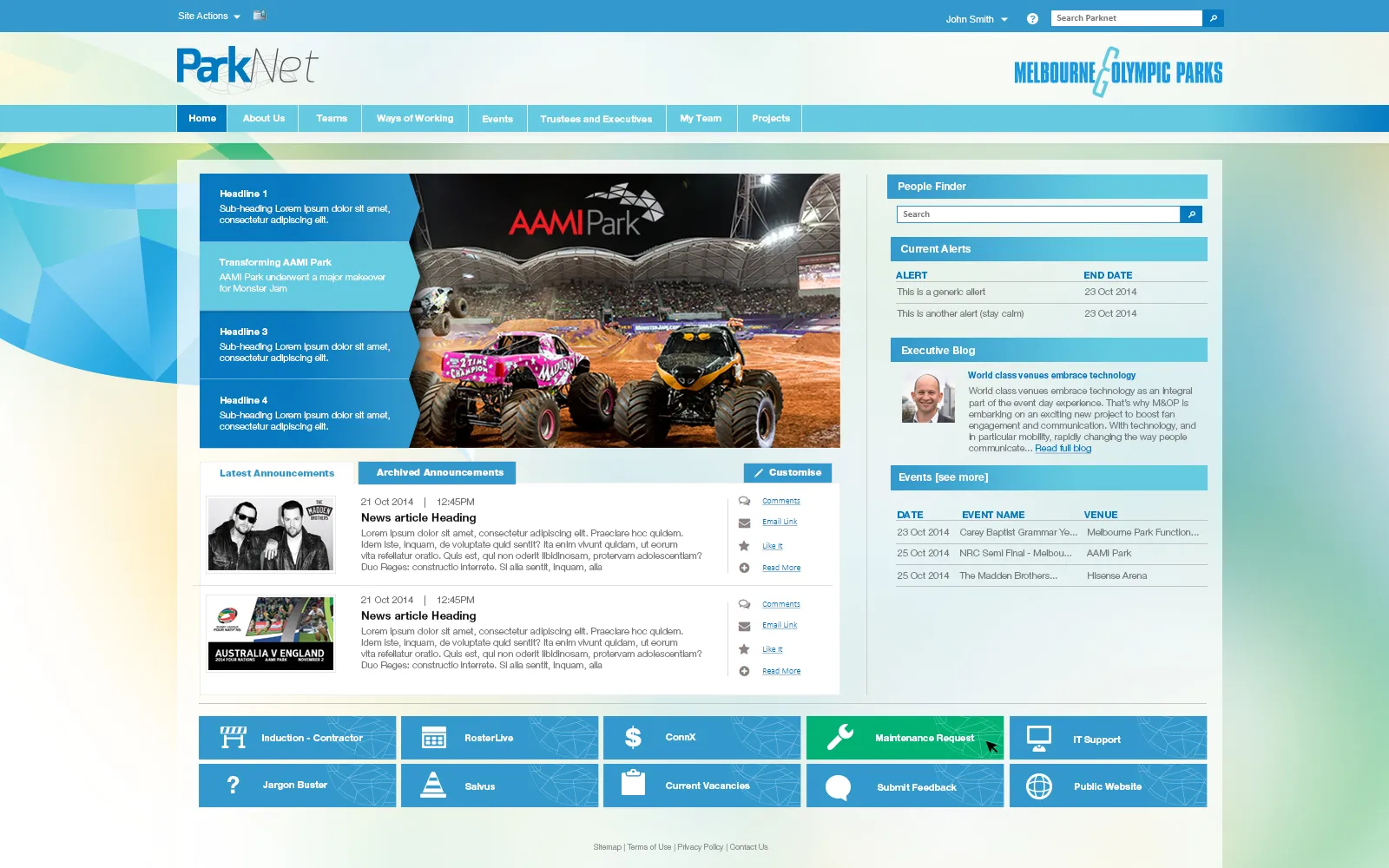 A large workforce, working smarter