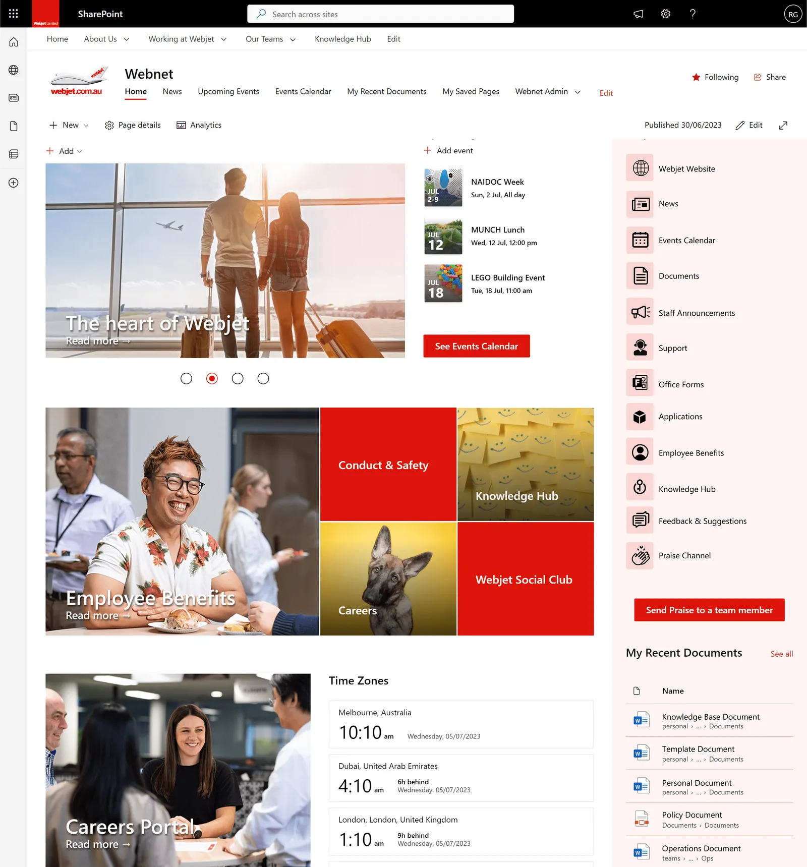 A savvy SharePoint intranet solution that has seen productivity take flight